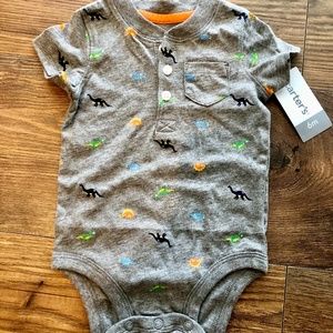 Carter’s Dinosaur Onesie Size 6m